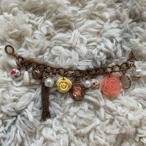 Vintage Inspired Bauble Charm Bracelet